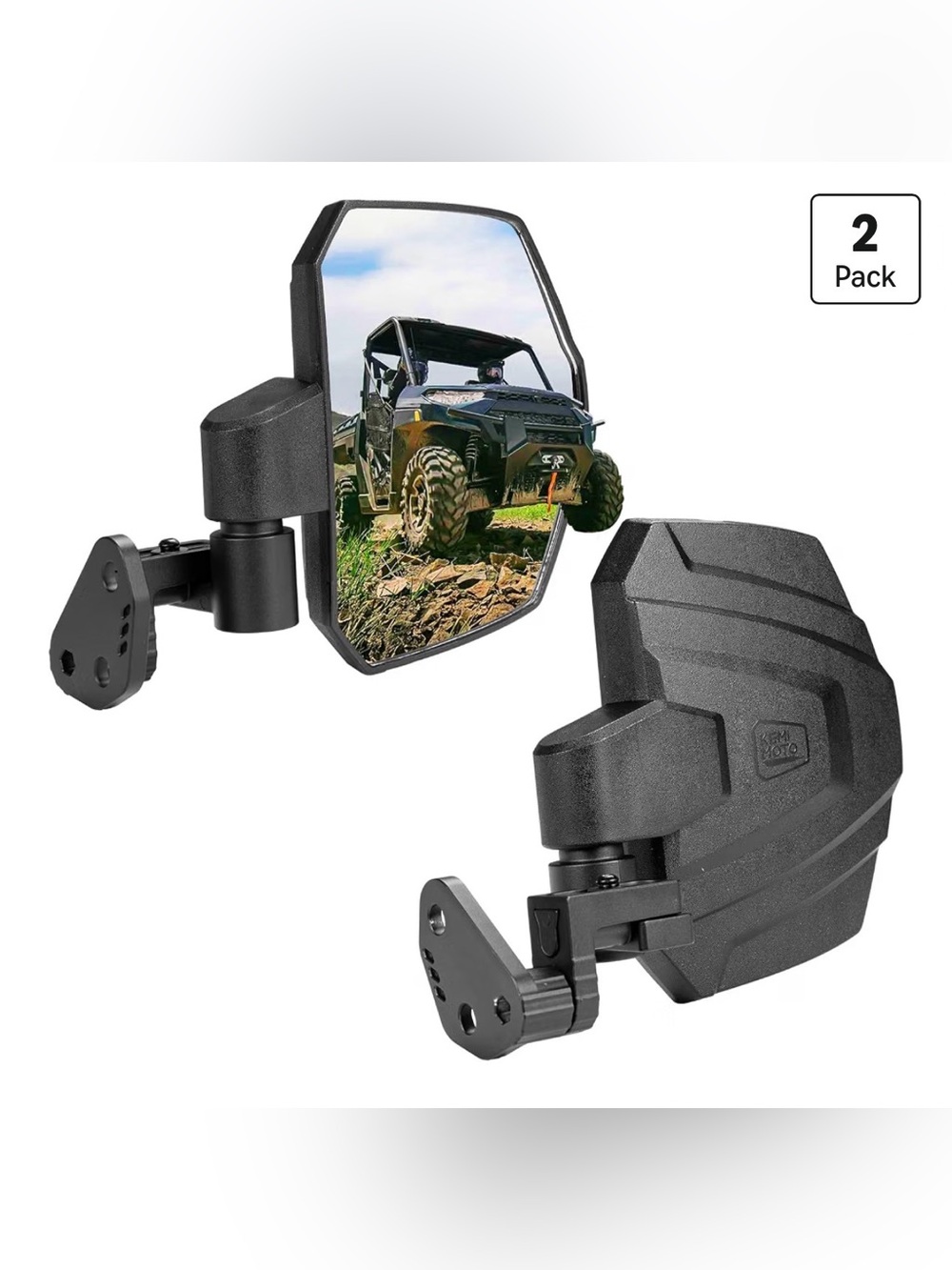New Large Side Mirrors A-Pillar UTV Mirror- Polaris Ranger XP 1000 Crew XP 18-26